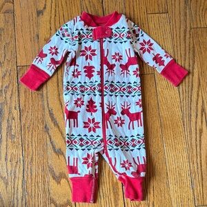 Hanna Andersson Red and White Baby Onesie 0-3 months